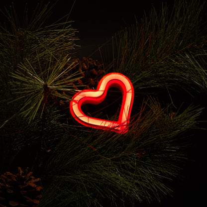 Ornament Neon Heart - Red