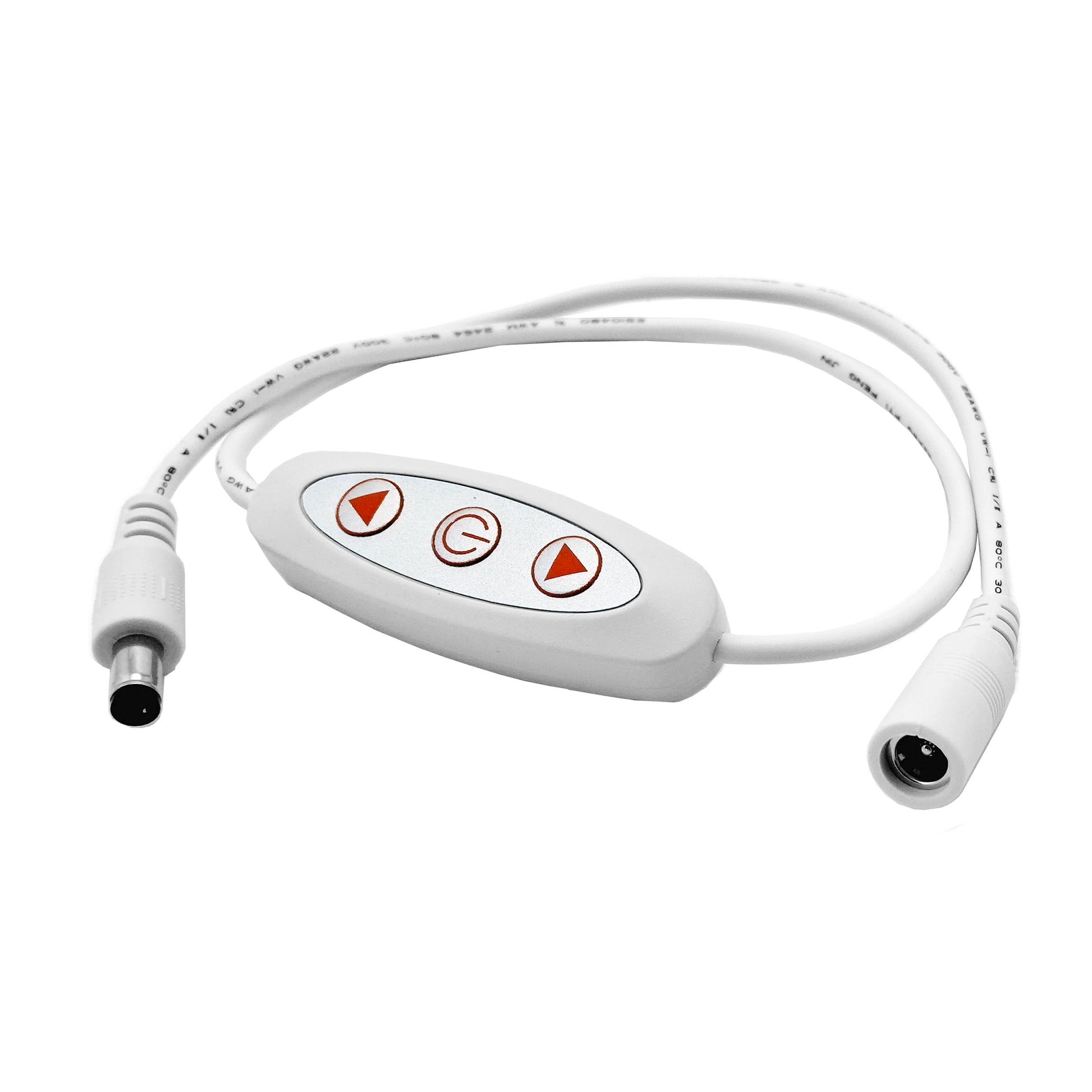 Inline LED neon dimmer controller with on off and brightness buttons - 12V 24V DC dimmer accessory for Our Glowing Hearts neon art
