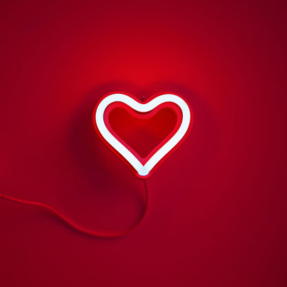 Ornament Neon Heart - Red