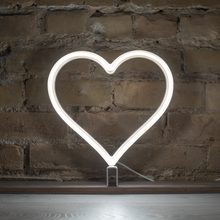 Load image into Gallery viewer, Neon Hero Heart - Cool White
