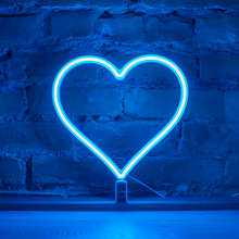 Load image into Gallery viewer, Neon Hero Heart - Cyan
