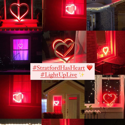Red Neon Heart - Light Up Live
