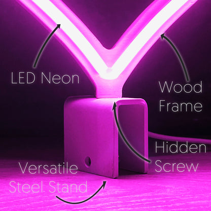 Mini Neon Heart - Pink