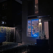Load image into Gallery viewer, Neon Movember Moustache - Cyan
