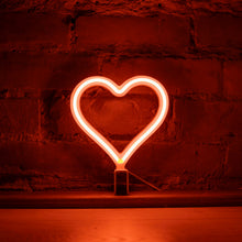Load image into Gallery viewer, Mini Neon Heart - Orange
