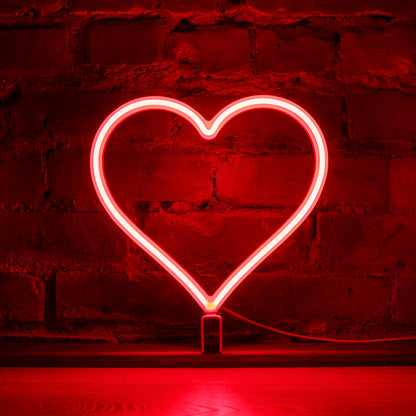 Red Neon Heart - Light Up Live