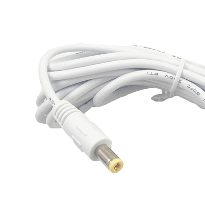 Close-up of DC barrel connector and cable on replacement power supply for MINI Neon Hearts by Our Glowing Hearts